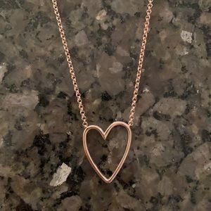 Kendra Scott Ansley Heart Pendant Necklace In Gold